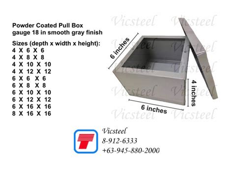 gutter pull box size